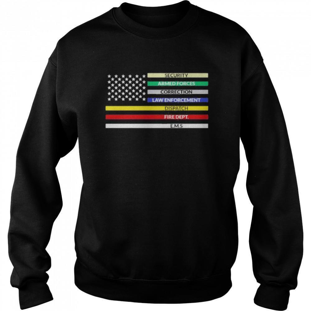 First Responder American Flag Sweatshirt
